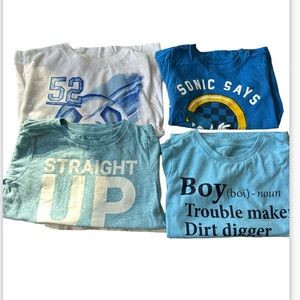 5 T bundle of 4 short sleeve tees
